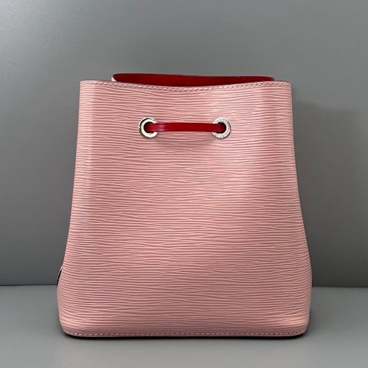 芯片款 路易威登/Louis Vuitton 水桶包bb粉色水波紋-6