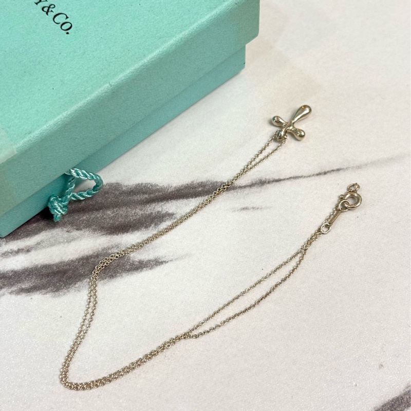 Tiffany十字架水滴吊墜項鍊-2