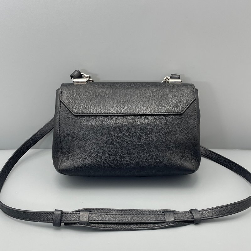 路易威登/Louis Vuitton Lockme 肩背斜背包 黑色小號-1