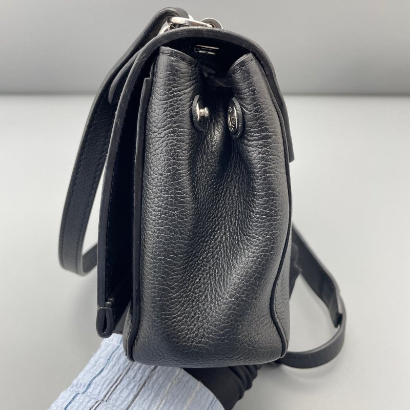 路易威登/Louis Vuitton Lockme 肩背斜背包 黑色小號-2