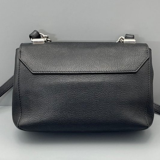 路易威登/Louis Vuitton Lockme 肩背斜背包 黑色小號-6