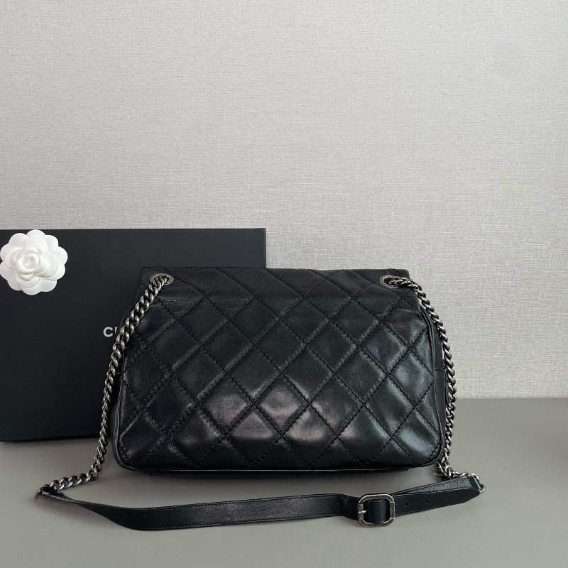 香奈兒/Chanel 黑銀愛丁堡流蘇鏈條包-1