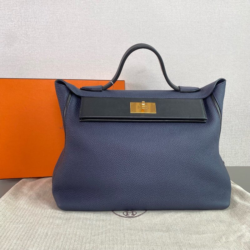近新品 Hermes愛馬仕 2424 大號金扣 tc皮-0