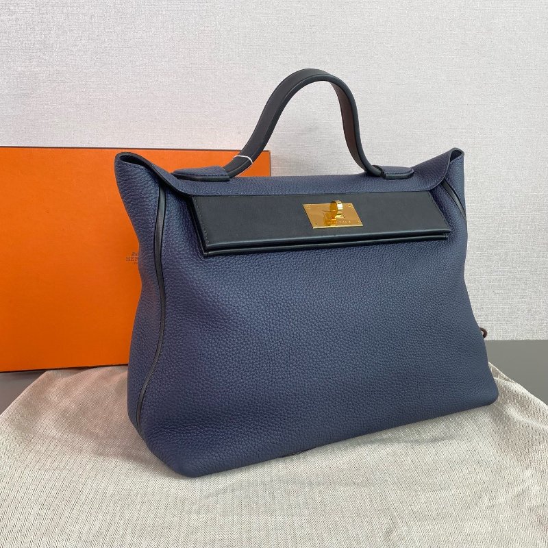 近新品 Hermes愛馬仕 2424 大號金扣 tc皮-2