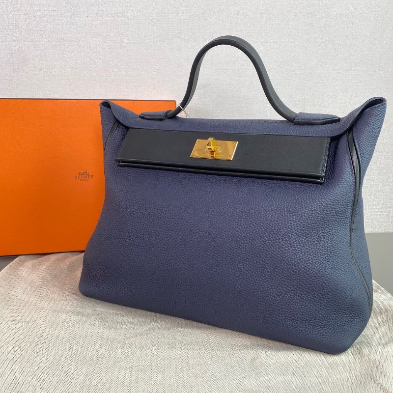 近新品 Hermes愛馬仕 2424 大號金扣 tc皮-3