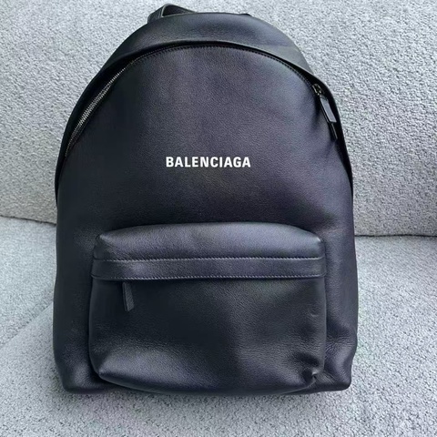【balenciaga】未使用 最新款黑色運動休閒小牛皮背包雙肩包