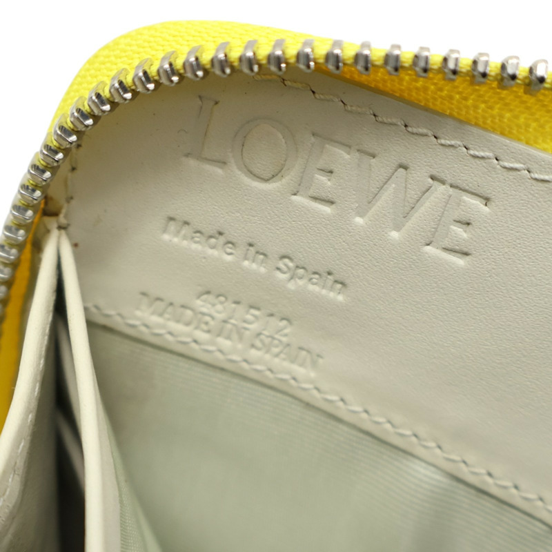黃色 牛皮 Anagram Repeat 拉鍊長夾【LOEWE 羅威】-6