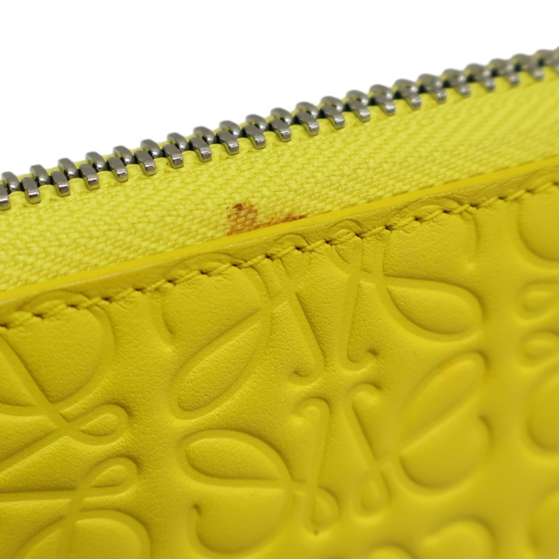 黃色 牛皮 Anagram Repeat 拉鍊長夾【LOEWE 羅威】-10