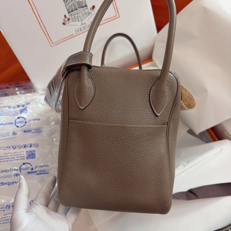 近新品 Hermes愛馬仕 Lindy30 大象灰銀扣 togo皮-2