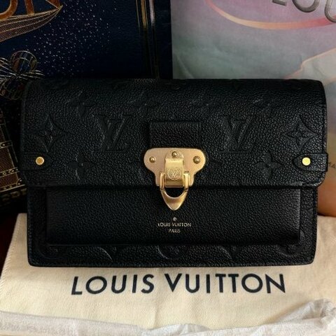 全新品 路易威登/Louis Vuitton Vavin 全皮黑金woc 芯片款