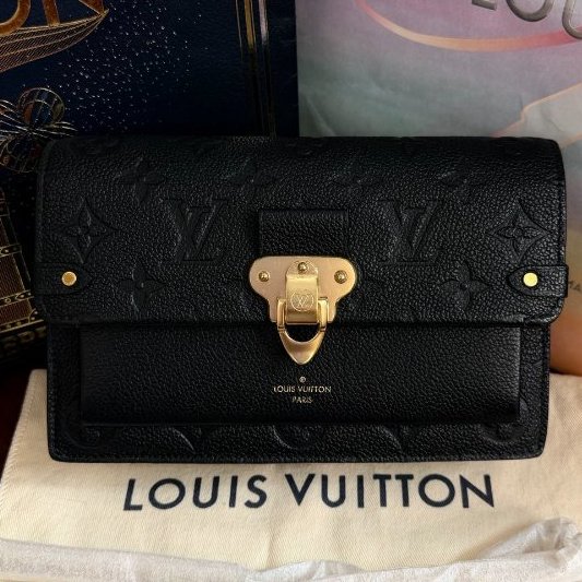 全新品 路易威登/Louis Vuitton Vavin 全皮黑金woc 芯片款-0
