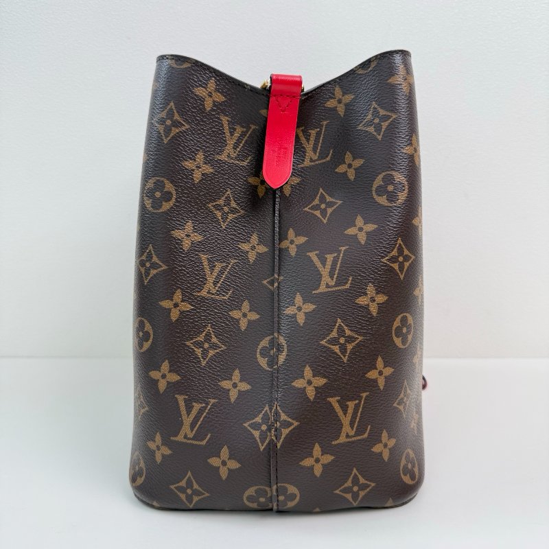 路易威登/Louis Vuitton 棕色塗層帆佈老花抽繩水桶包-3