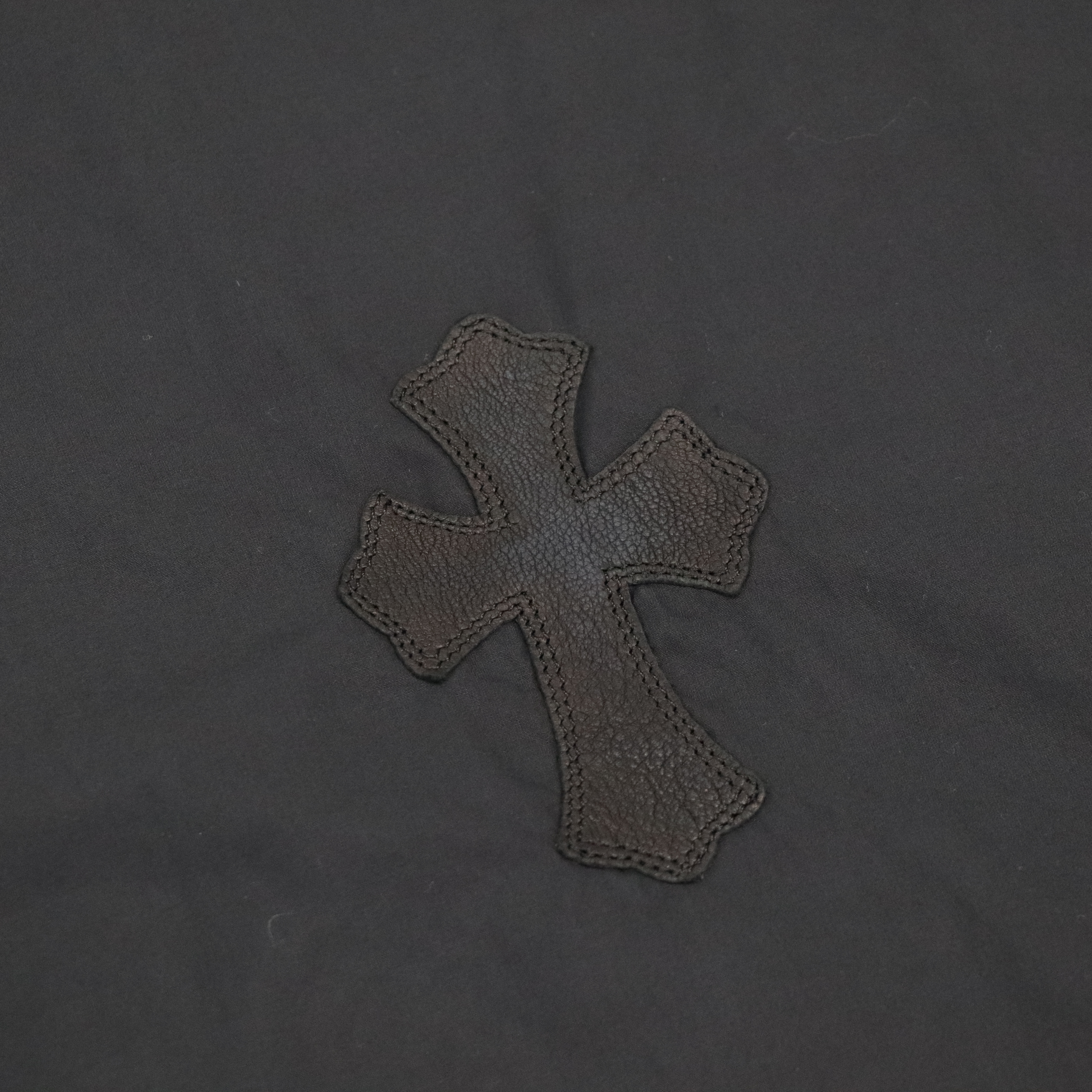Chrome Hearts 克羅心 黑色 皮質貼繡 長袖 襯衫 (男女皆可)-7