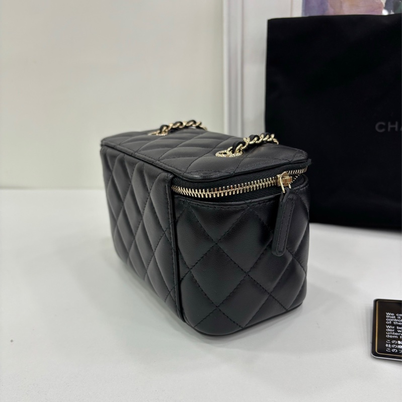 Chanel香奈兒長盒子鏈包化妝盒 31開 閒置有購證-2