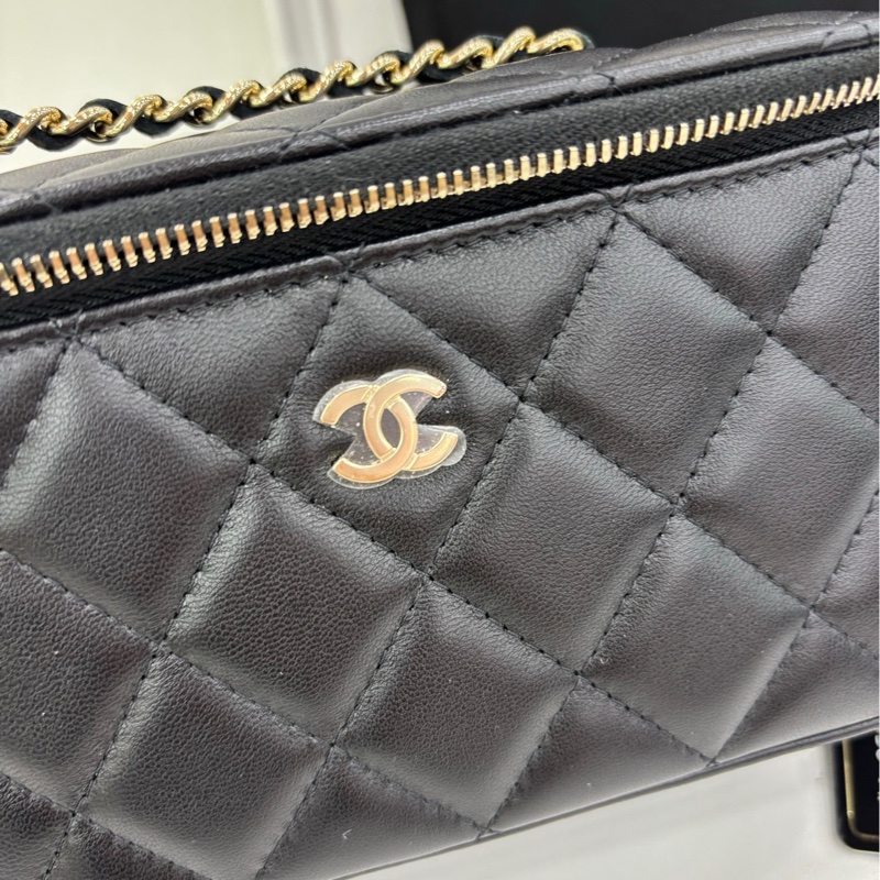 Chanel香奈兒長盒子鏈包化妝盒 31開 閒置有購證-8