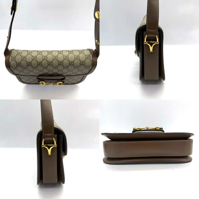 GUCCI 古馳  棕色HORSEBIT 1955系列肩背包 602204-3