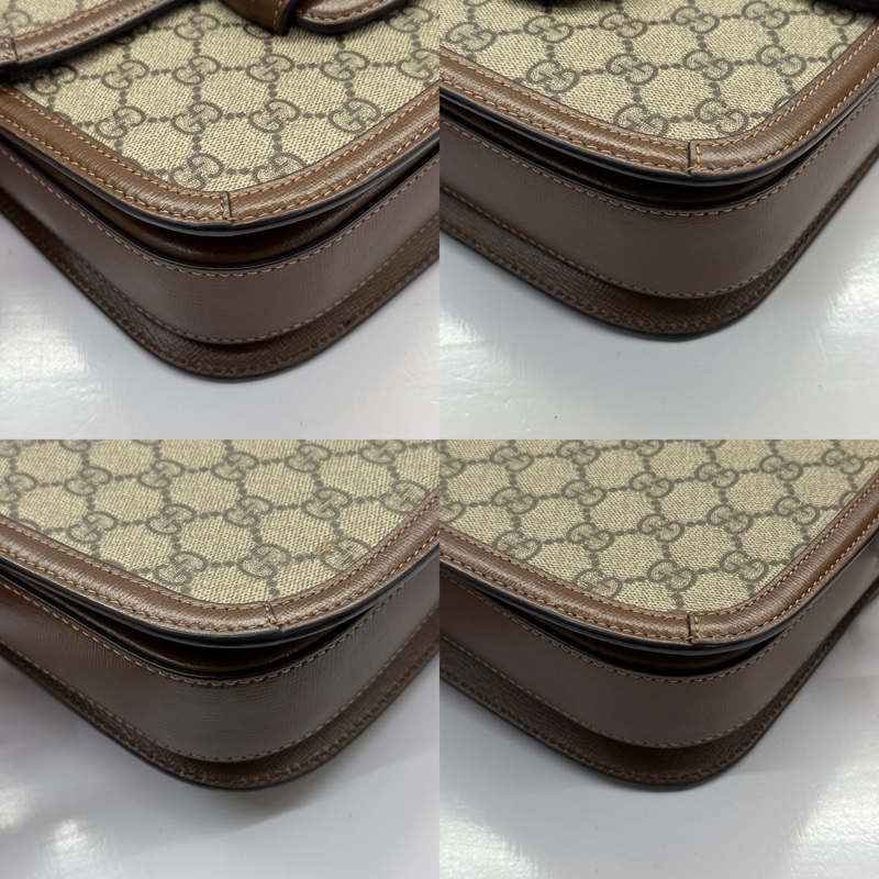 GUCCI 古馳  棕色HORSEBIT 1955系列肩背包 602204-4