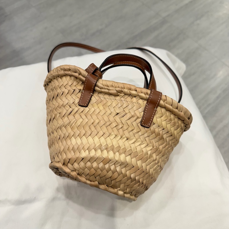 Celine 經典凱旋門 mini草編包 編織包-2