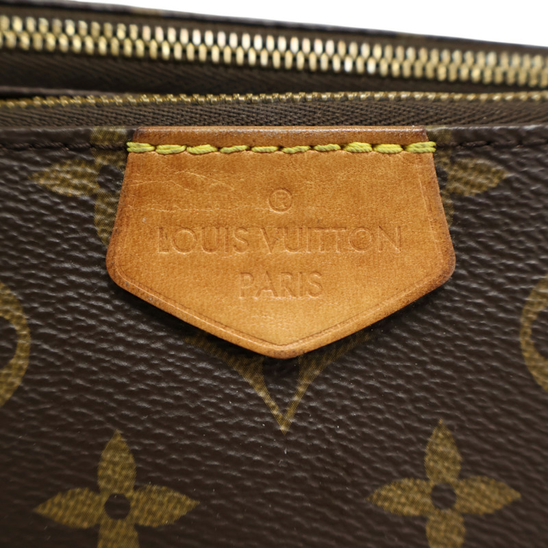 棕色 原花 帆布 Multi Pochette Accessoires 兩用包【LOUIS VUITTON LV 路易威登】 M44840-5
