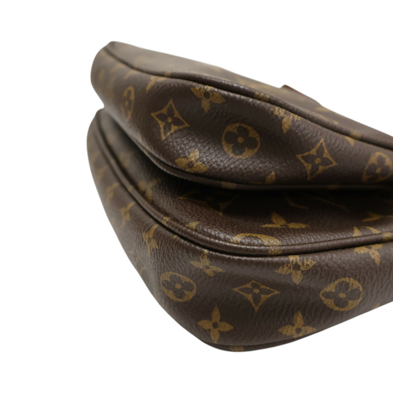 棕色 原花 帆布 Multi Pochette Accessoires 兩用包【LOUIS VUITTON LV 路易威登】 M44840-12