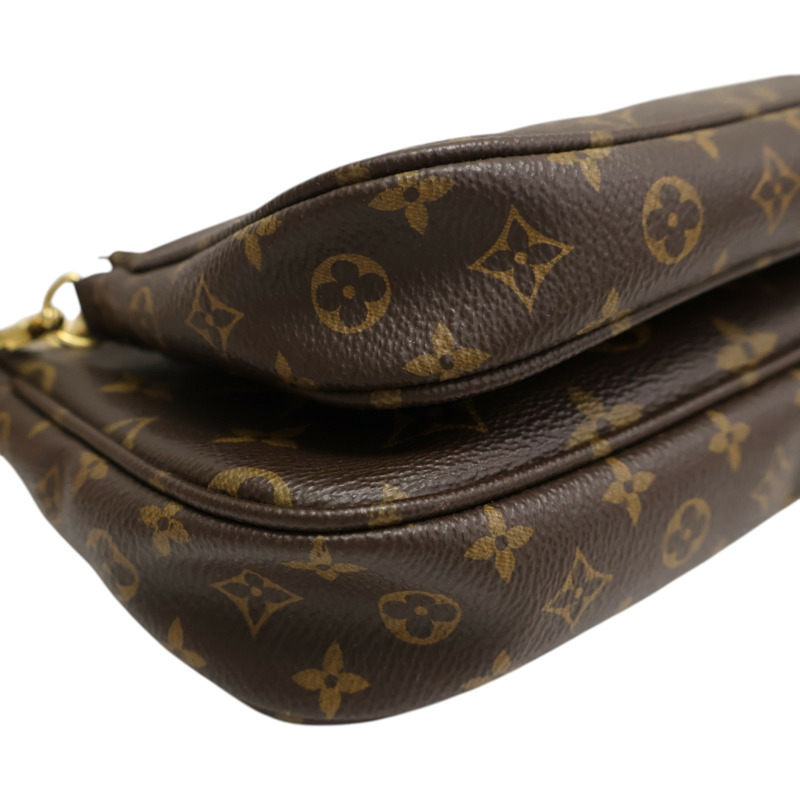 棕色 原花 帆布 Multi Pochette Accessoires 兩用包【LOUIS VUITTON LV 路易威登】 M44840-13