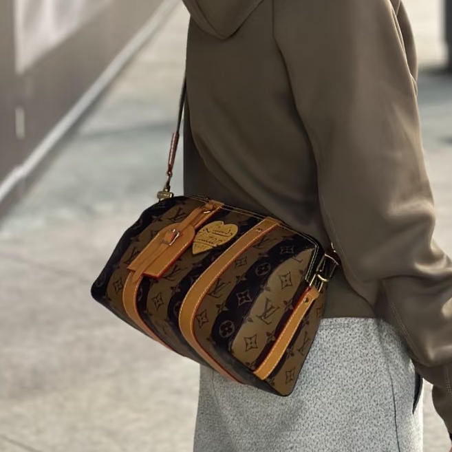 LV x Nigo 聯名 限量 City Keepall 斜背包-51