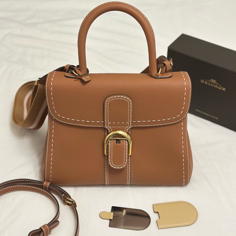 DELVAUX Brillant MM Vegetal-Ivory 全新未使用 有購證 未拆膜 加贈寬版背帶-21