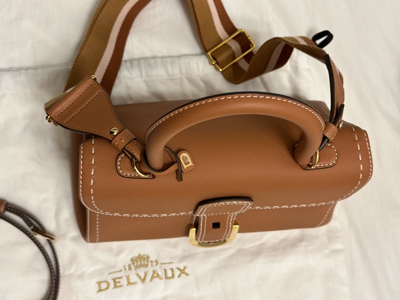 DELVAUX Brillant MM Vegetal-Ivory 全新未使用 有購證 未拆膜 加贈寬版背帶-22