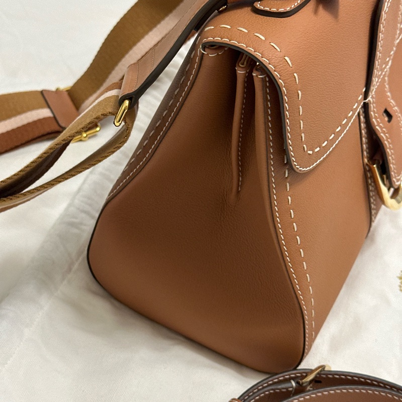 DELVAUX Brillant MM Vegetal-Ivory 全新未使用 有購證 未拆膜 加贈寬版背帶-23