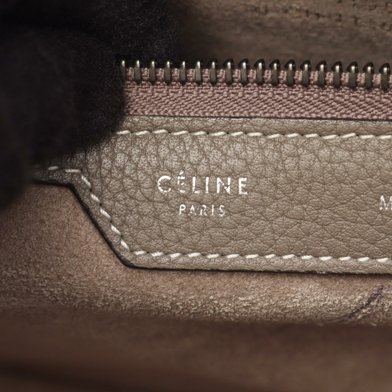 CELINE Luggage 微型購物手提包 167793 皮革 其他 Gurege 二手 女士-3