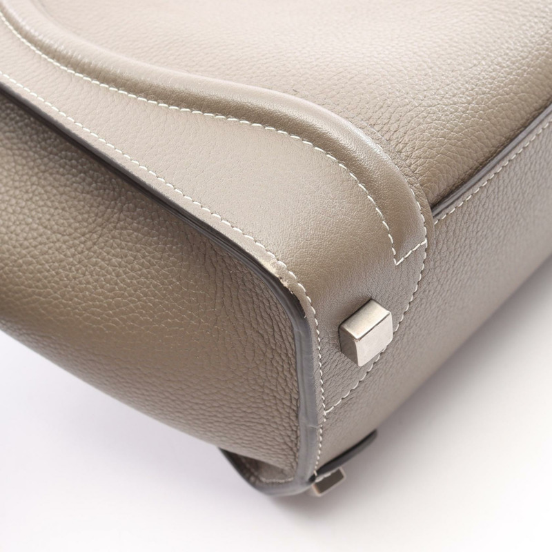 CELINE Luggage 微型購物手提包 167793 皮革 其他 Gurege 二手 女士-11