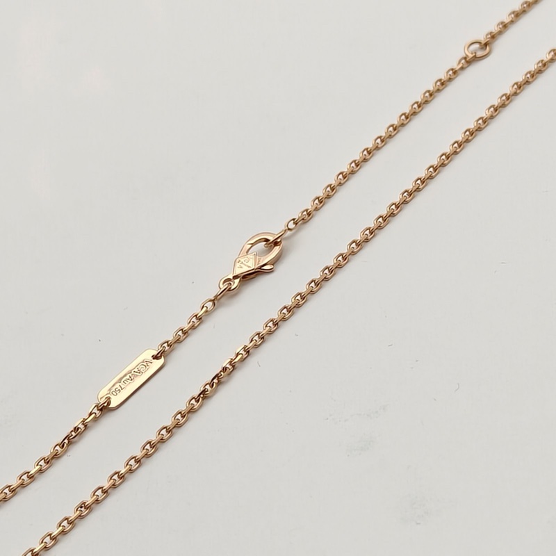 VAN CLEEF&ARPELS TwoButterfly蝴蝶項鏈二鑽18K玫瑰金/鑽石/白貝母-3