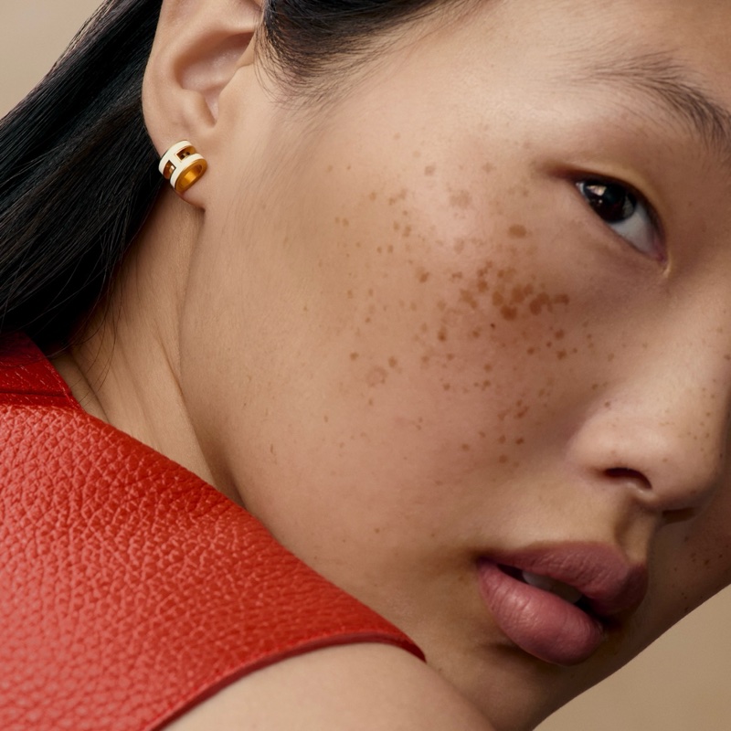 母親節禮物🎁全新現貨🍊Hermes 愛馬仕 Mini Pop H earrings 耳環 耳釘 白金-4