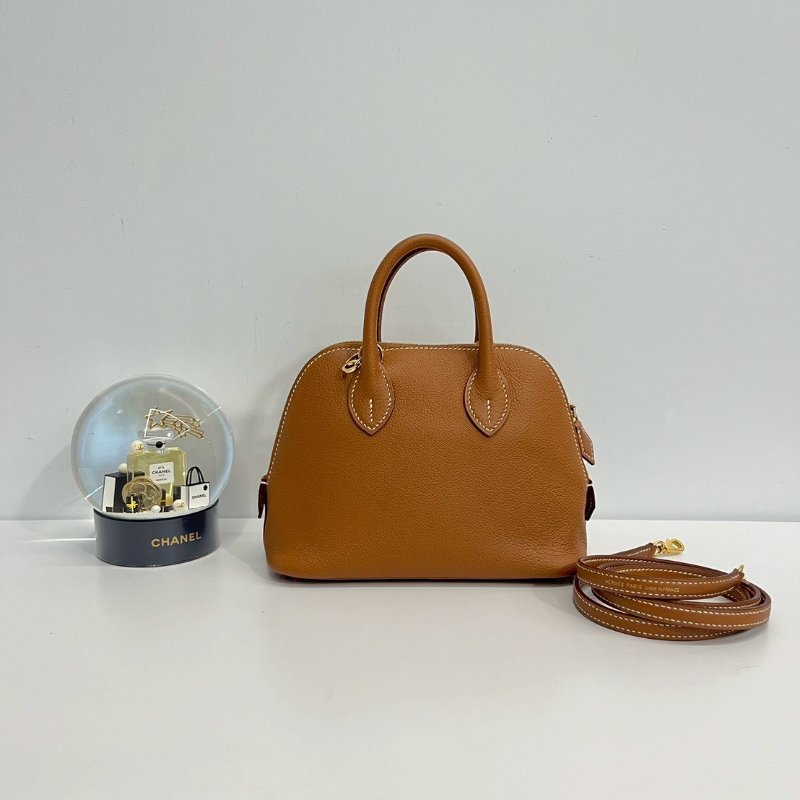 Hermes Mini bolide 金棕金 99新閒置商品 膠膜未撕 底釘膠膜在 包身超美-0