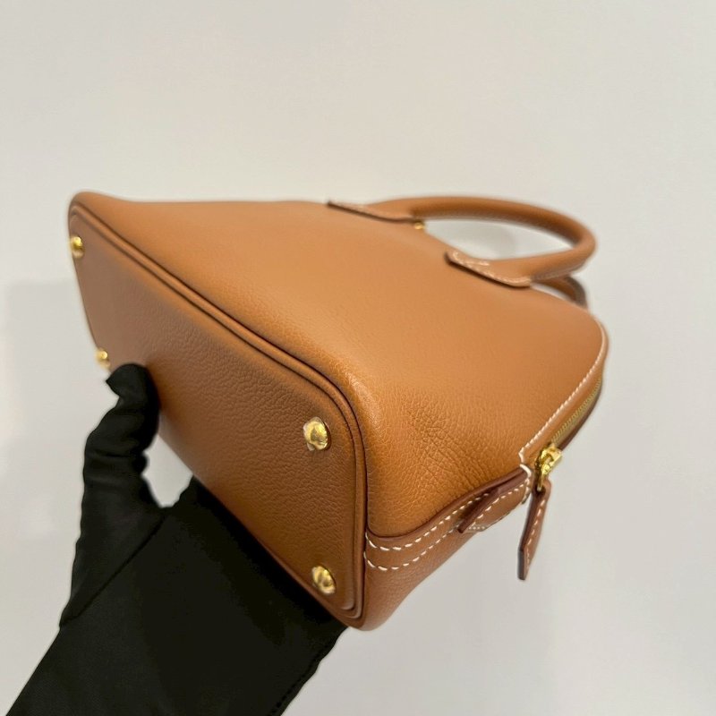 Hermes Mini bolide 金棕金 99新閒置商品 膠膜未撕 底釘膠膜在 包身超美-14