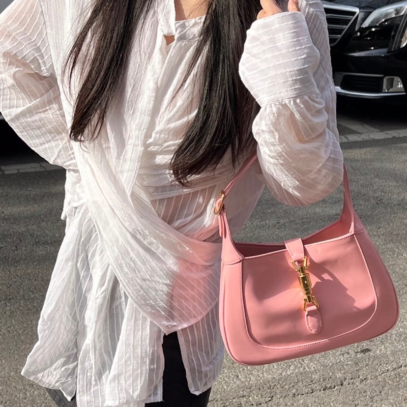 GUCCI/古馳 1961 粉金Jackie小號 27.5cm-2