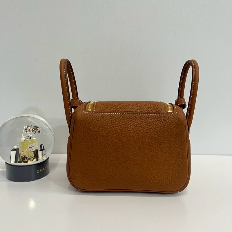 Hermes Mini Lindy 金棕U刻 99新-2