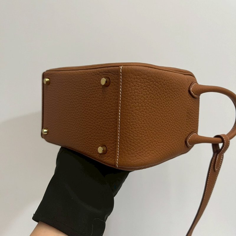 Hermes Mini Lindy 金棕U刻 99新-9