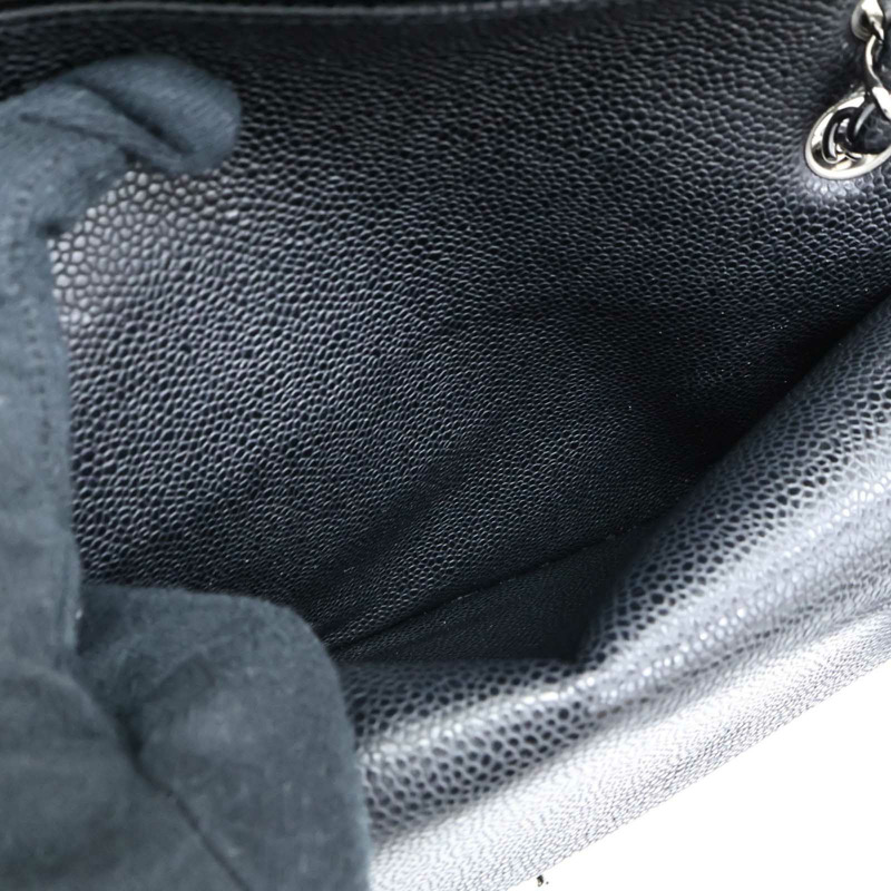 黑色牛皮 25 鍊帶 肩背包【CHANEL 香奈兒】 A01112-3