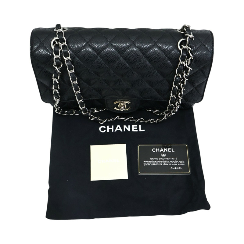 黑色牛皮 25 鍊帶 肩背包【CHANEL 香奈兒】 A01112-12
