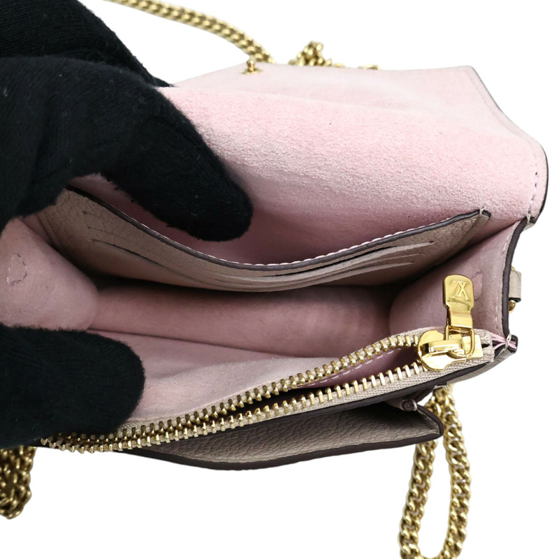 灰褐色 牛皮 Pochette MyLockMe MINI 肩背包【LOUIS VUITTON LV 路易威登】 M69204-2