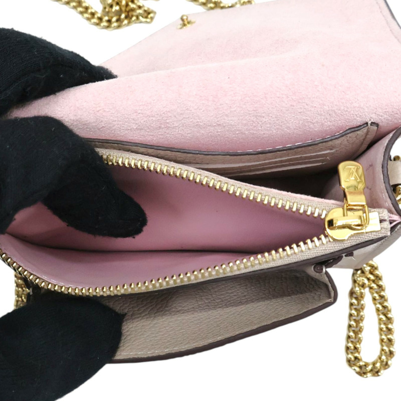 灰褐色 牛皮 Pochette MyLockMe MINI 肩背包【LOUIS VUITTON LV 路易威登】 M69204-3