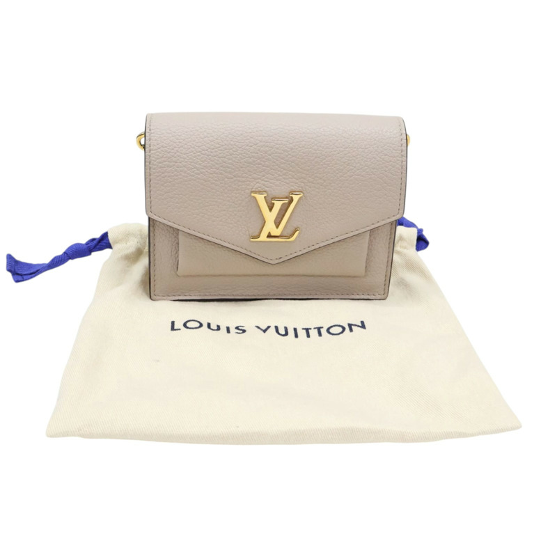 灰褐色 牛皮 Pochette MyLockMe MINI 肩背包【LOUIS VUITTON LV 路易威登】 M69204-8