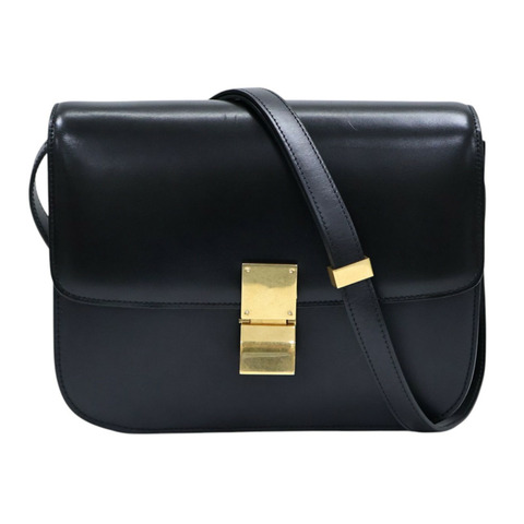 黑色 牛皮 Classic Box 肩背包【CELINE 賽琳】 189173DLS