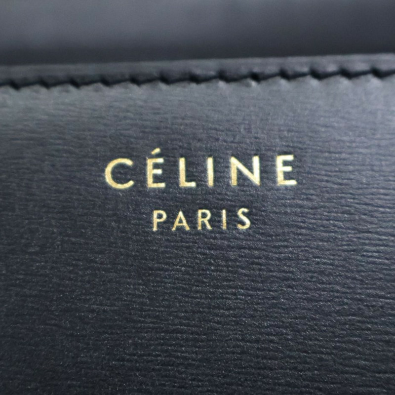 黑色 牛皮 Classic Box 肩背包【CELINE 賽琳】 189173DLS-3