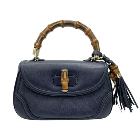 藍色 calf 牛皮 New Bamboo 兩用包【GUCCI 古馳】 254884