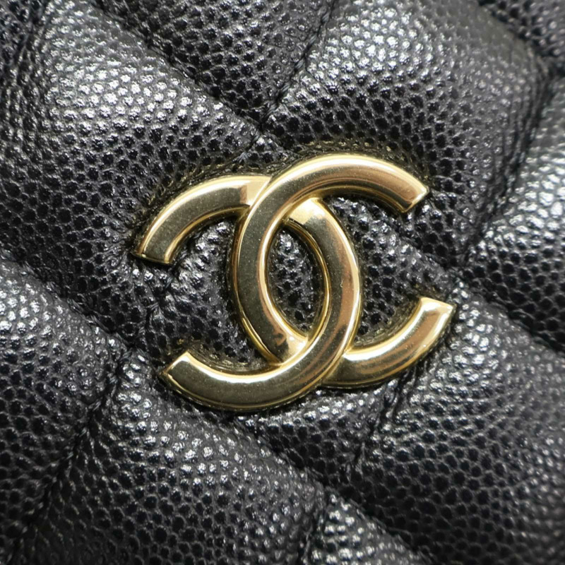 黑色牛皮 Matelasse Mini 鍊帶 肩背包 AS3176【CHANEL 香奈兒】 AS3176-6