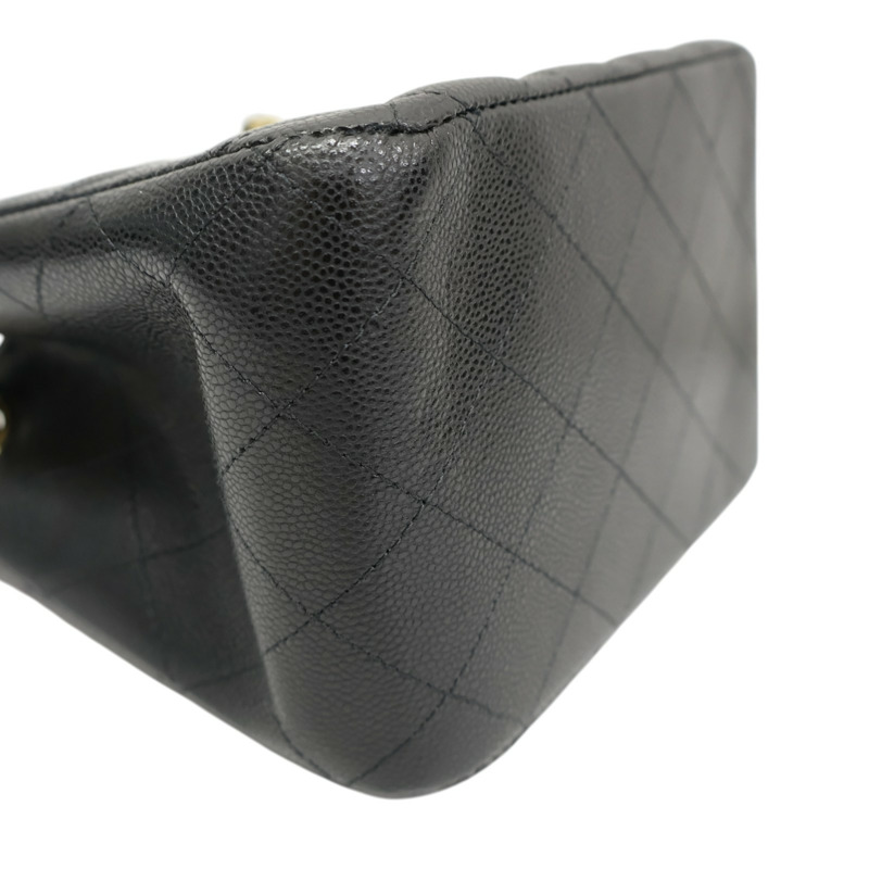 黑色牛皮 Matelasse Mini 鍊帶 肩背包 AS3176【CHANEL 香奈兒】 AS3176-10