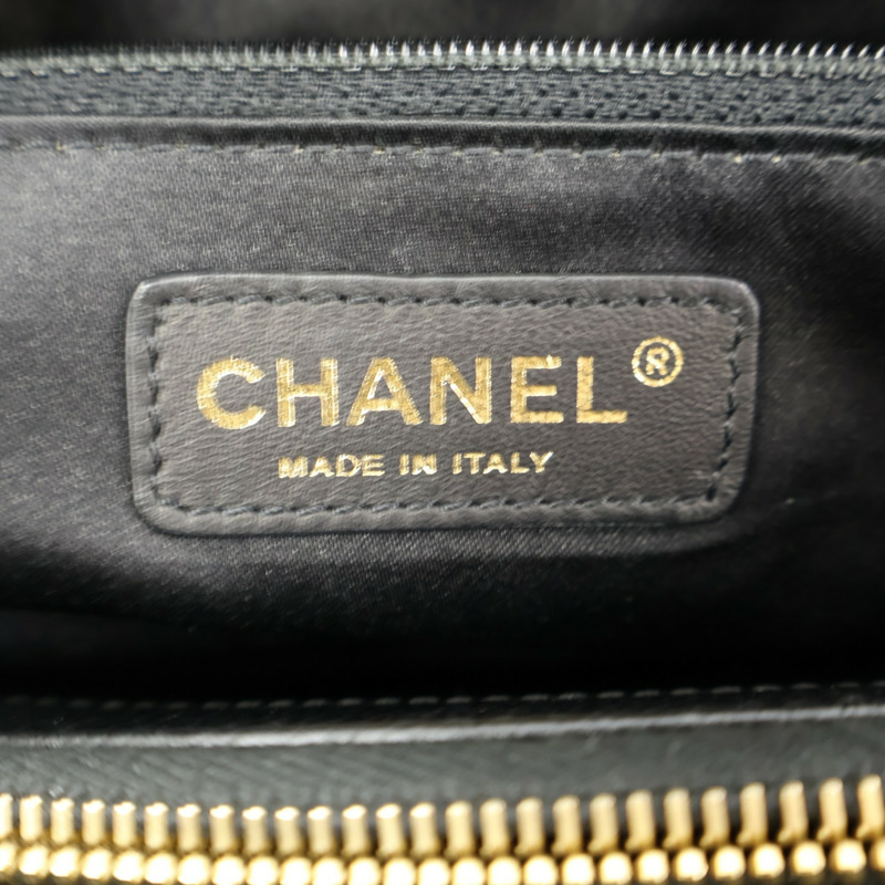 黑色 荔枝紋牛皮 GST tote 手提包 A50995【CHANEL 香奈兒】 A50995-6