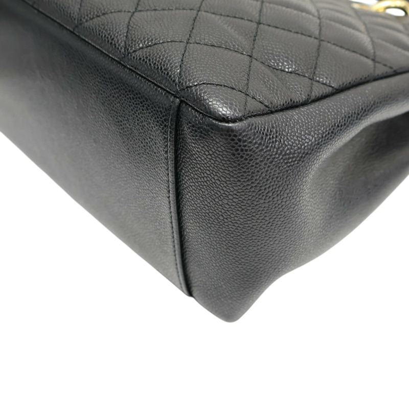 黑色 荔枝紋牛皮 GST tote 手提包 A50995【CHANEL 香奈兒】 A50995-11